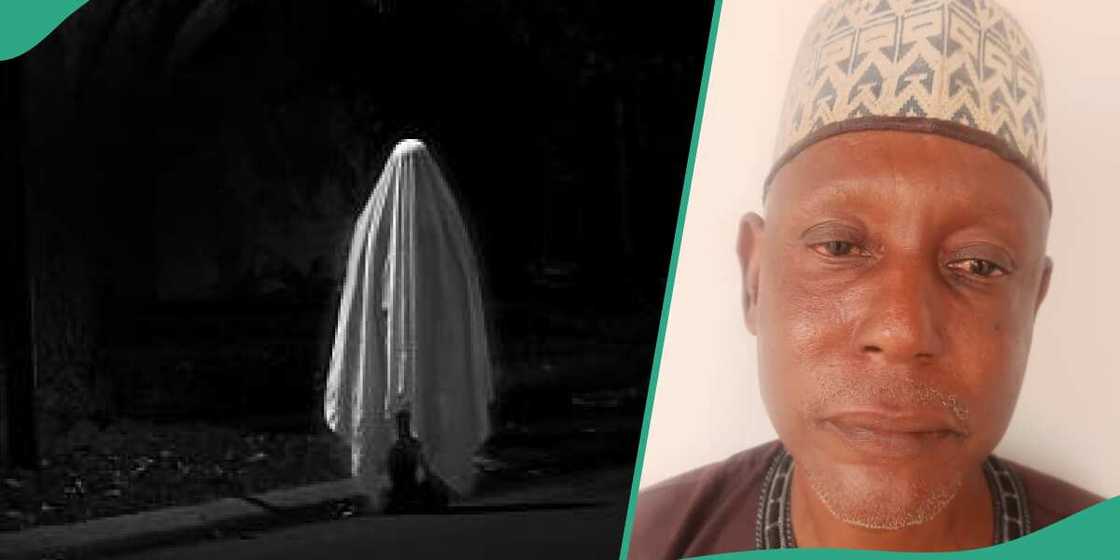 Man who poses as ghost Man who poses as ghost