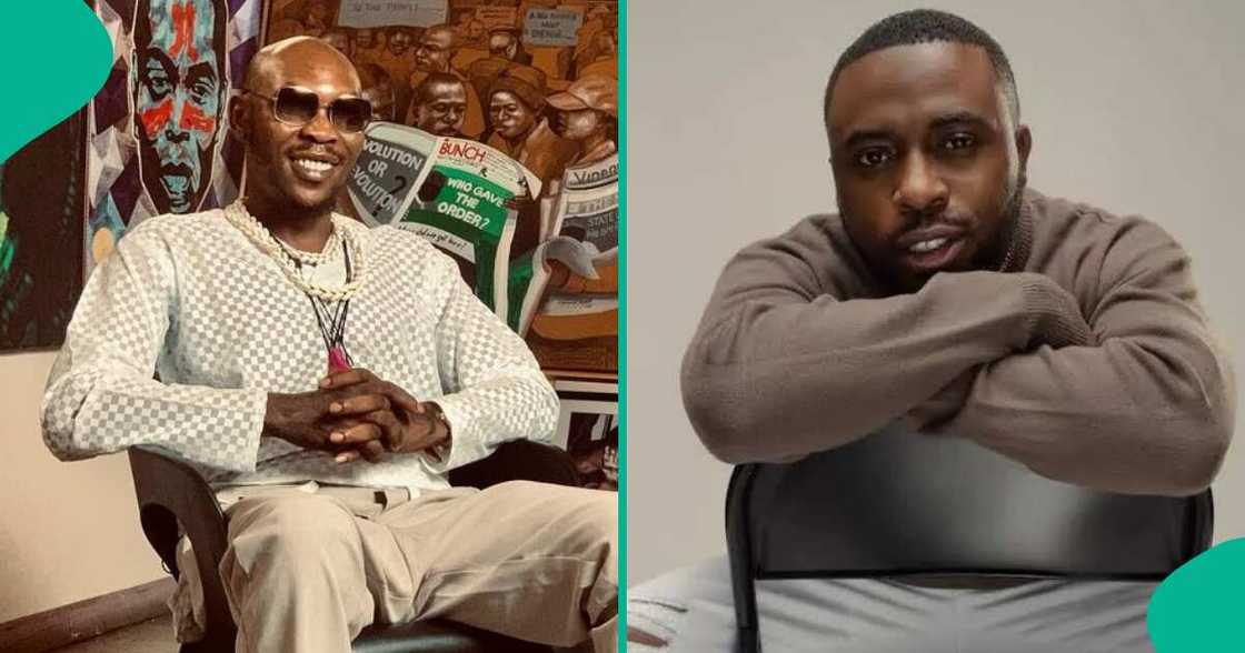 Seun Kuti quizzes interviewer on who Samflef is. Seun Kuti quizzes interviewer on who Samflef is.