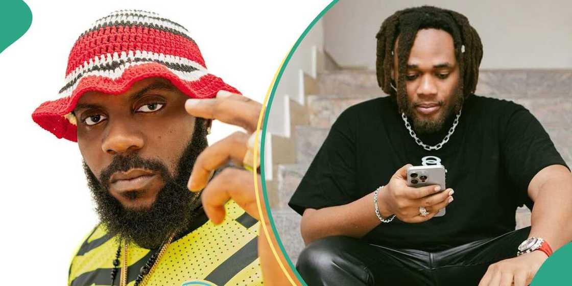 Odumodu Blvck fights at Buju's concert.