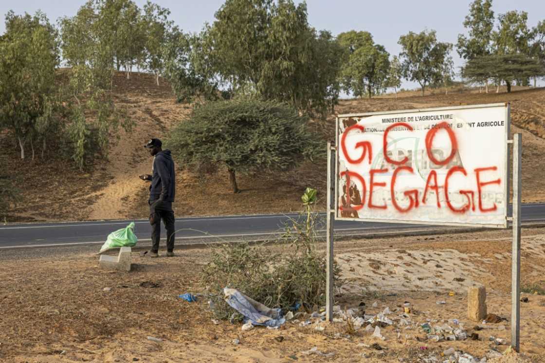 'Get out!': Anger at the mining company has been growing