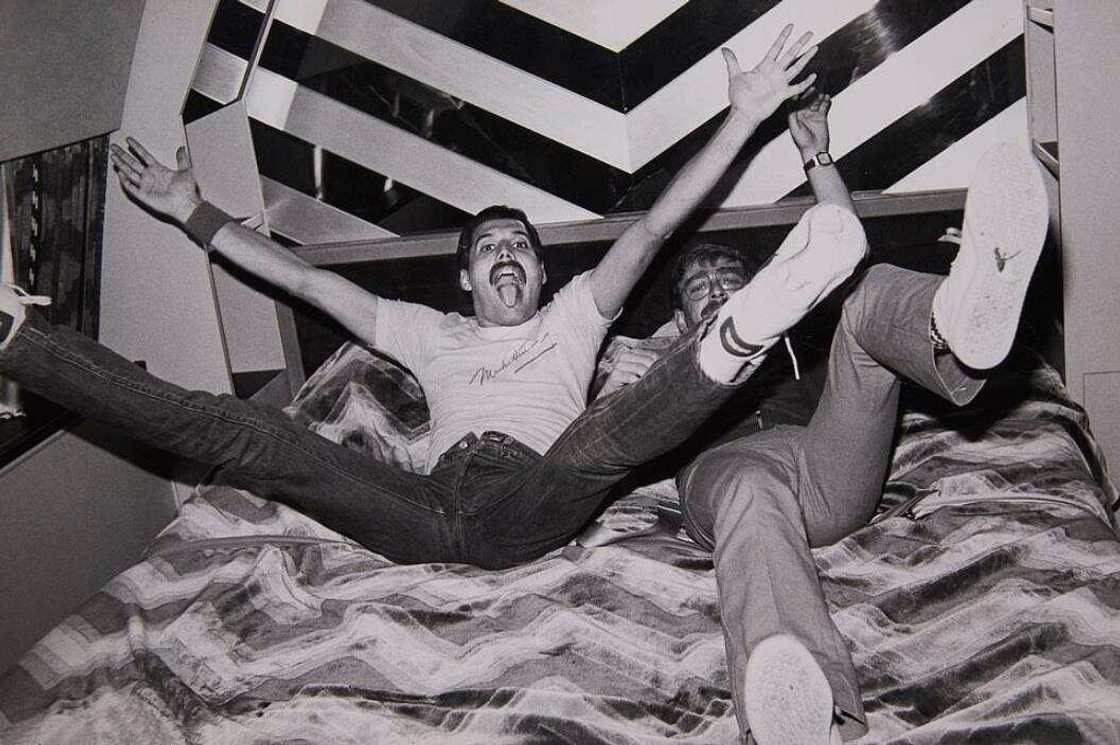 Paul Prenter and Freddie Mercury