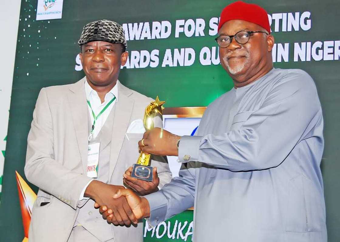 Mouka’s MD Earns Special Recognition of Excellence from Standards Organisation of Nigeria