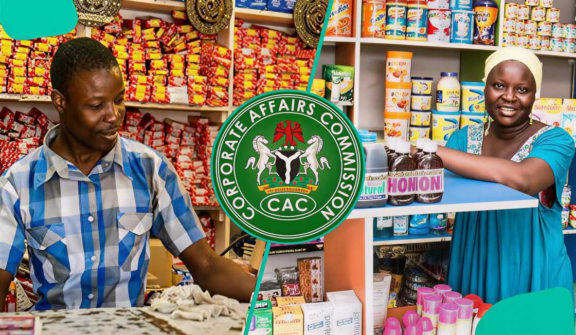 Merchants working in retail shops and the CAC logo.