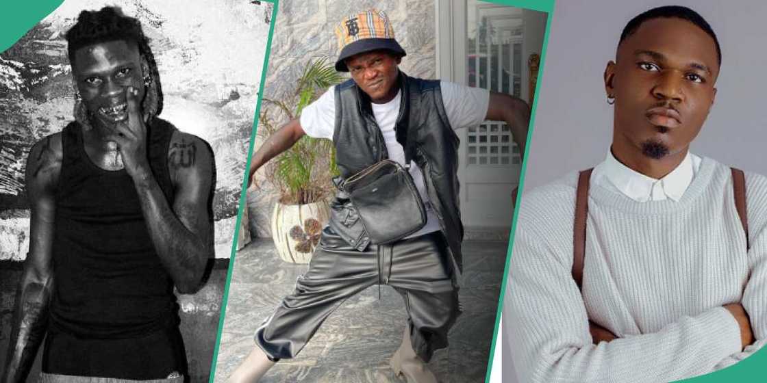 Singers Seyi Vibez, Portable and Spyro Singers Seyi Vibez, Portable and Spyro