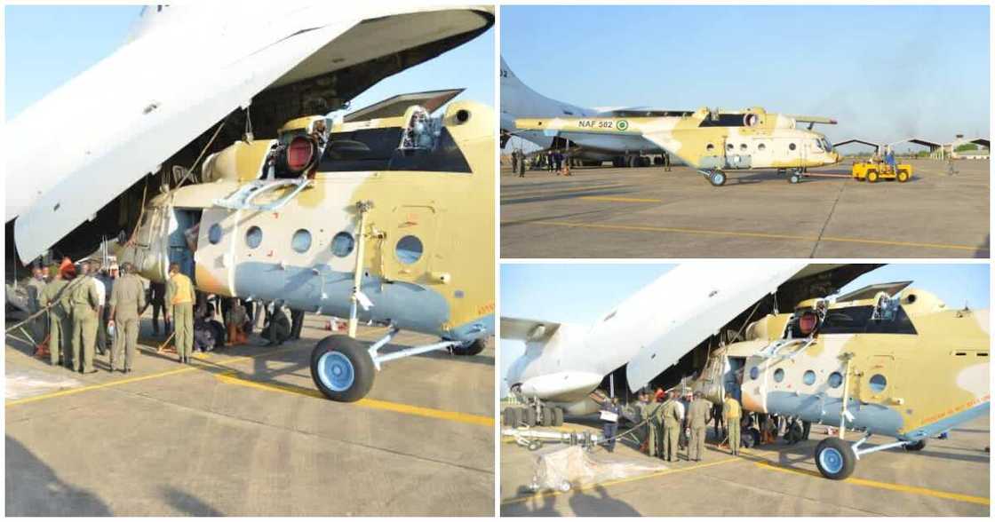 Yanzu Yanzu: Sabon jirgin yakin da Nigeria ta saya ya iso kasar Yanzu Yanzu: Sabon jirgin yakin da Nigeria ta saya ya iso kasar