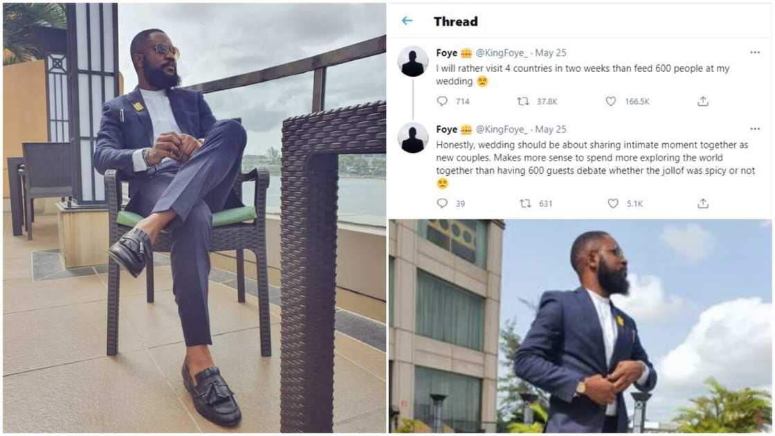 I'd rather use my money to travel than feed 600 people at my wedding - Nigerian man blows hot I'd rather use my money to travel than feed 600 people at my wedding - Nigerian man blows hot