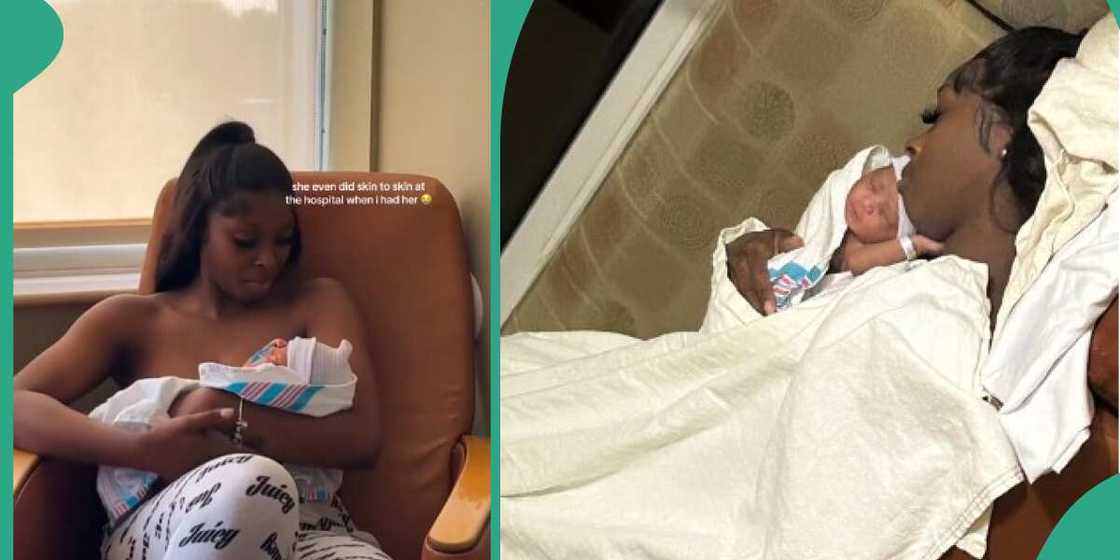 Newborn baby, friend, daughter Newborn baby, friend, daughter