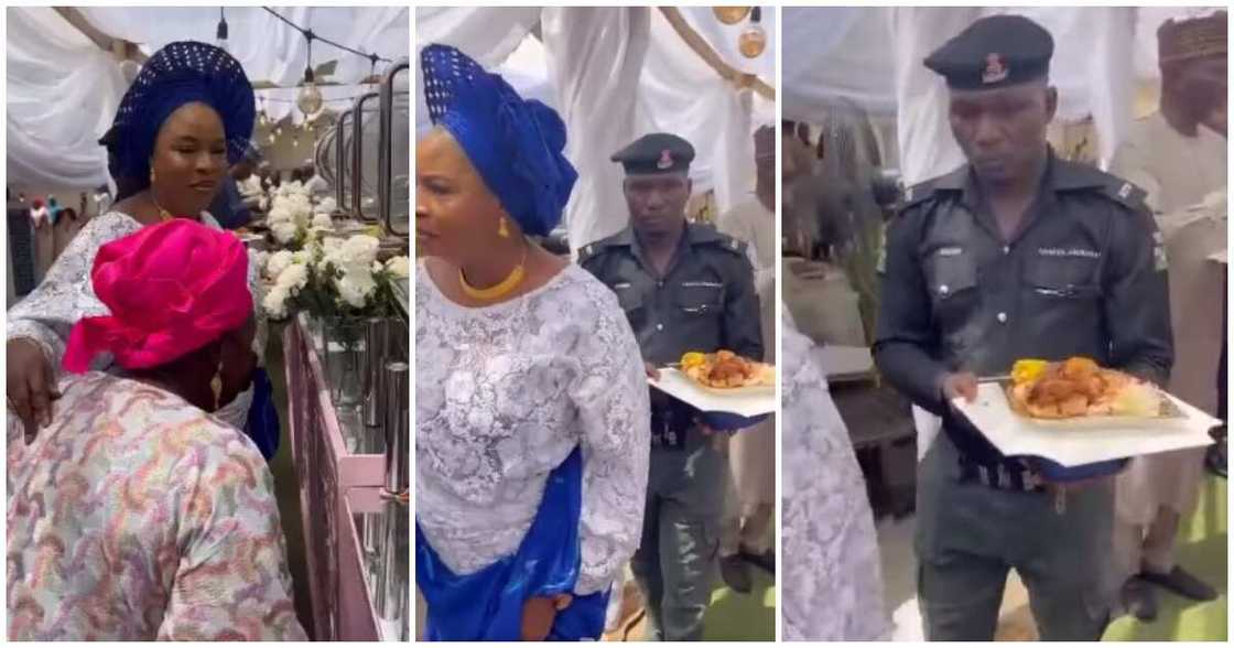 Nigeria Police reacts to viral clip of officer carrying food for VIP at Kwara event, speak on next line of action Nigeria Police reacts to viral clip of officer carrying food for VIP at Kwara event, speak on next line of action