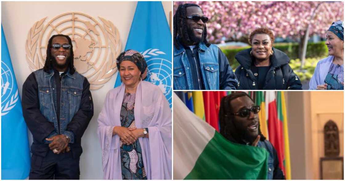 Singer Burna Boy visits UN HQ Singer Burna Boy visits UN HQ