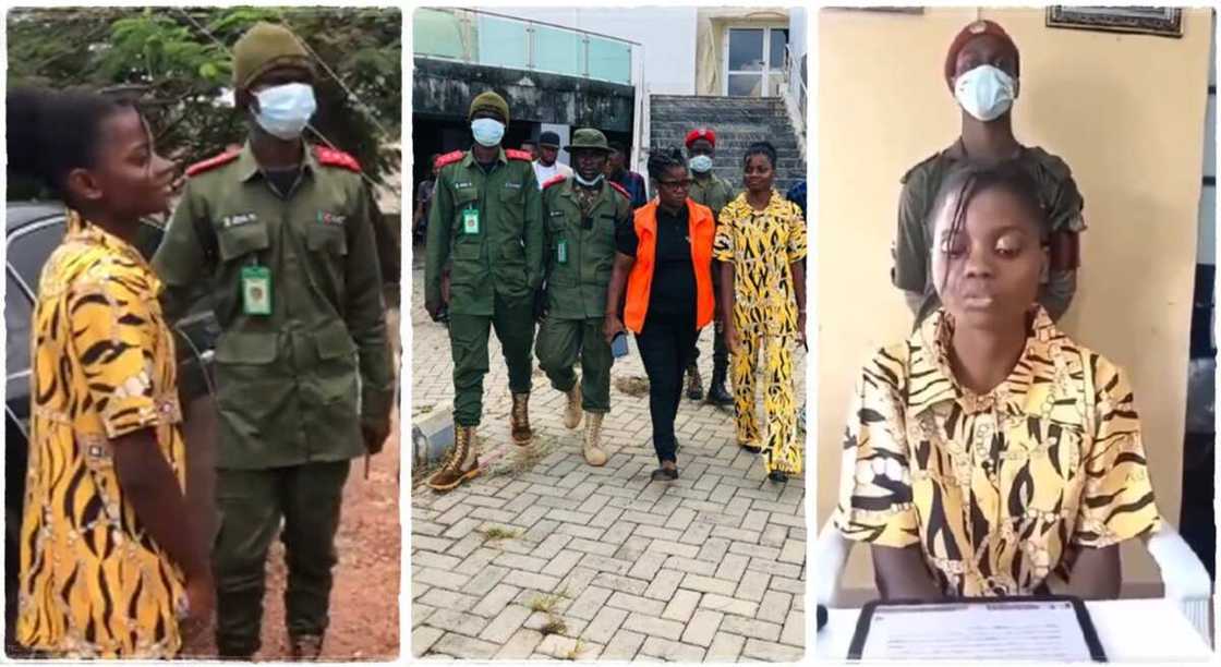 Photos of Chef Dammy with security details. Photos of Chef Dammy with security details.