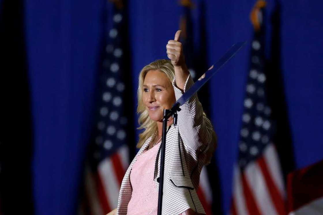 Far-right Republican Representative Marjorie Taylor Greene is expected to play a prominent role in Congress if the Republicans win next week's midterm elections Far-right Republican Representative Marjorie Taylor Greene is expected to play a prominent role in Congress if the Republicans win next week's midterm elections