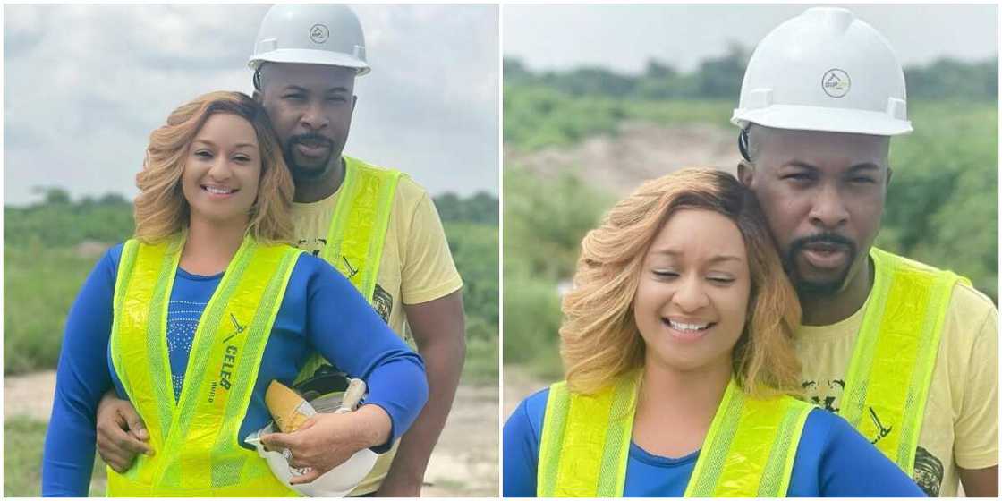 Rosemary Afuwape shares loved up photo with rapper Ruggedman. Rosemary Afuwape shares loved up photo with rapper Ruggedman.