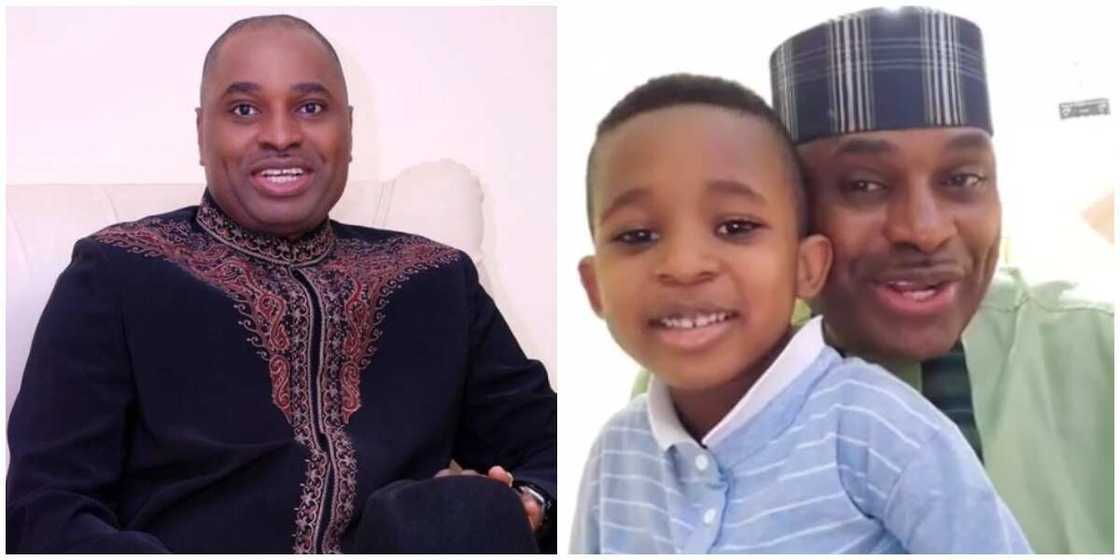 Veteran Nollywood actor Kenneth Okonkwo shares adorable video with son to celebrate the new month Veteran Nollywood actor Kenneth Okonkwo shares adorable video with son to celebrate the new month