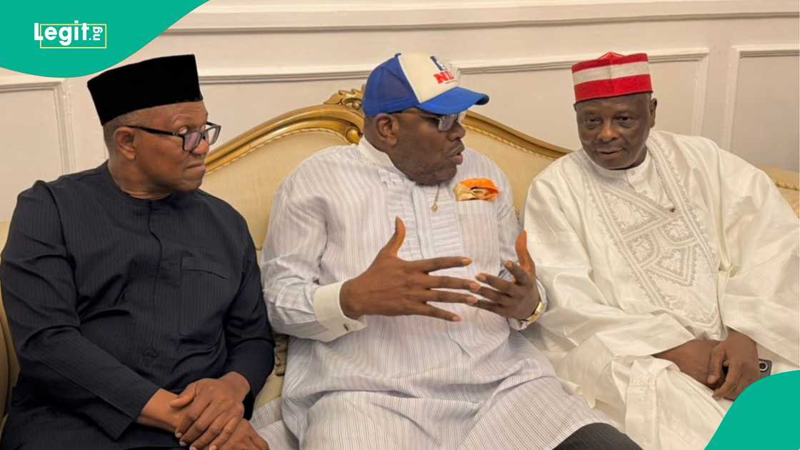 Sanata Rabiu Kwankwaso da Peter Obi sun sauya sheka zuwa jam'iyyar NDC Sanata Rabiu Kwankwaso da Peter Obi sun sauya sheka zuwa jam'iyyar NDC