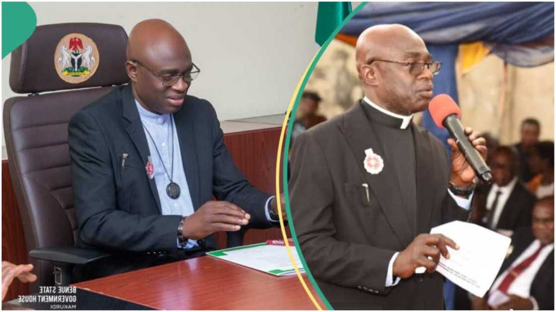 Benue state governor Father Hyacinth Alia new minimum wage Nigerian Labour Congress Benue state governor Father Hyacinth Alia new minimum wage Nigerian Labour Congress