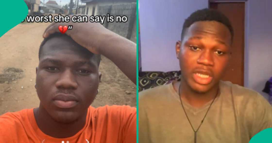 Man gets a brutal message from a lady he asked to be his girlfriend. Man gets a brutal message from a lady he asked to be his girlfriend.
