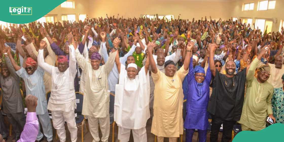 Aregbesola and his supporters announced their exit from APC ahead of Osun 2026 election. Aregbesola and his supporters announced their exit from APC ahead of Osun 2026 election.