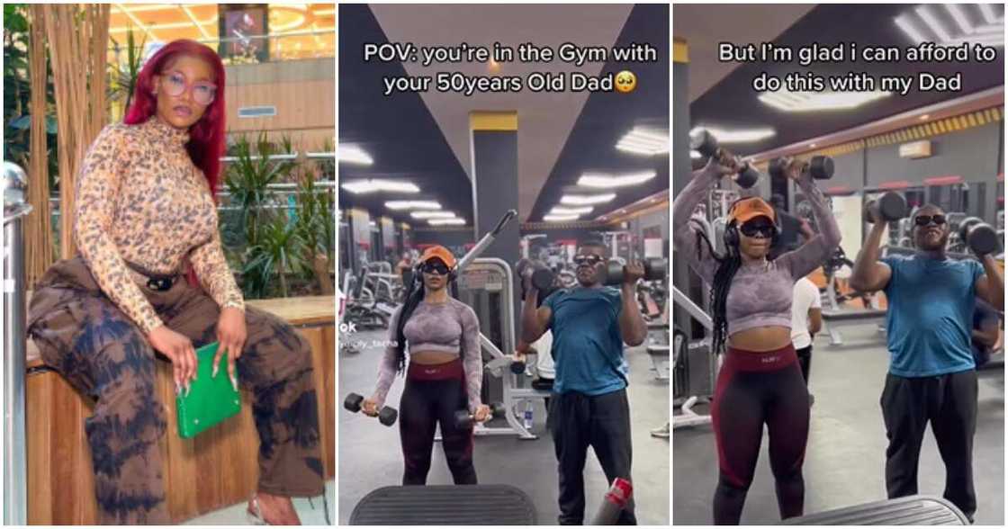 BBNaija star Tacha and her dad BBNaija star Tacha and her dad