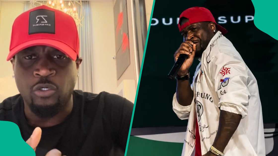 Peter Okoye overwhelmed by emotions following nearly 3000 sales of caps.