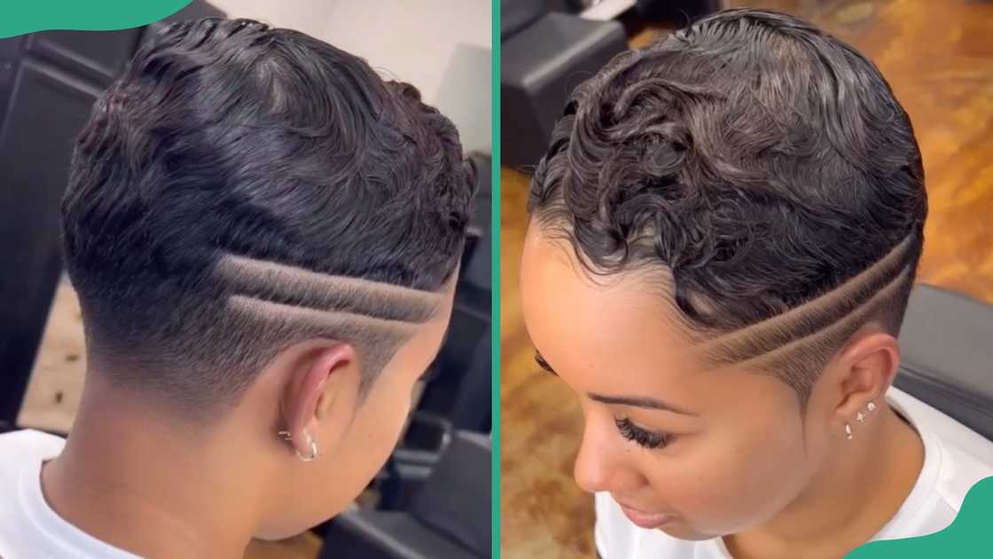 Faded pixie cut Faded pixie cut