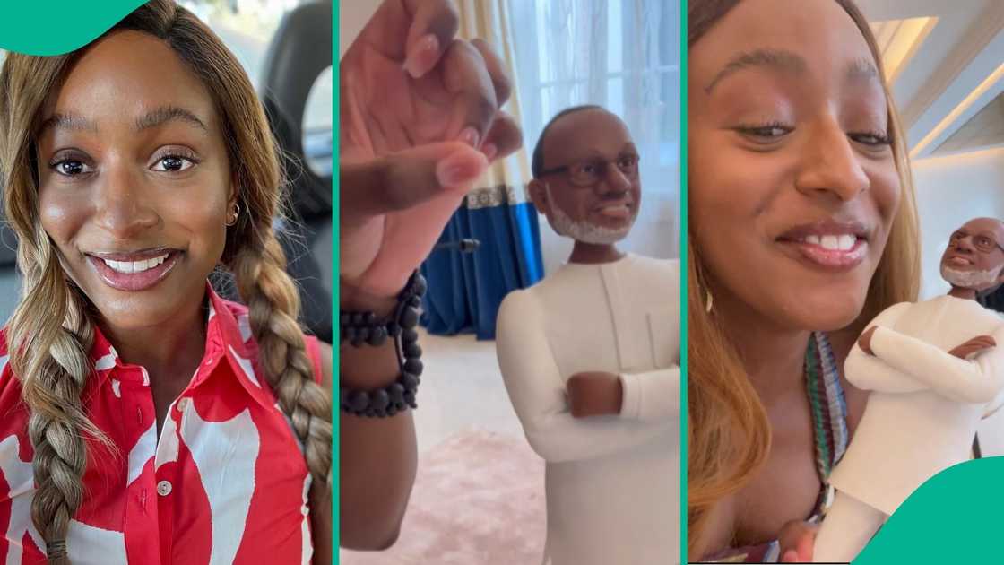DJ Cuppy Femi Otedola Father Toy DJ Cuppy Femi Otedola Father Toy