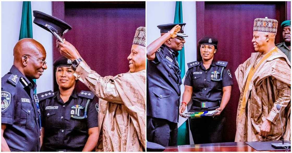 Acting IGP decorated/ Egbetokun decorated as acting IGP/ Shettima decorates Egbetokun Acting IGP decorated/ Egbetokun decorated as acting IGP/ Shettima decorates Egbetokun