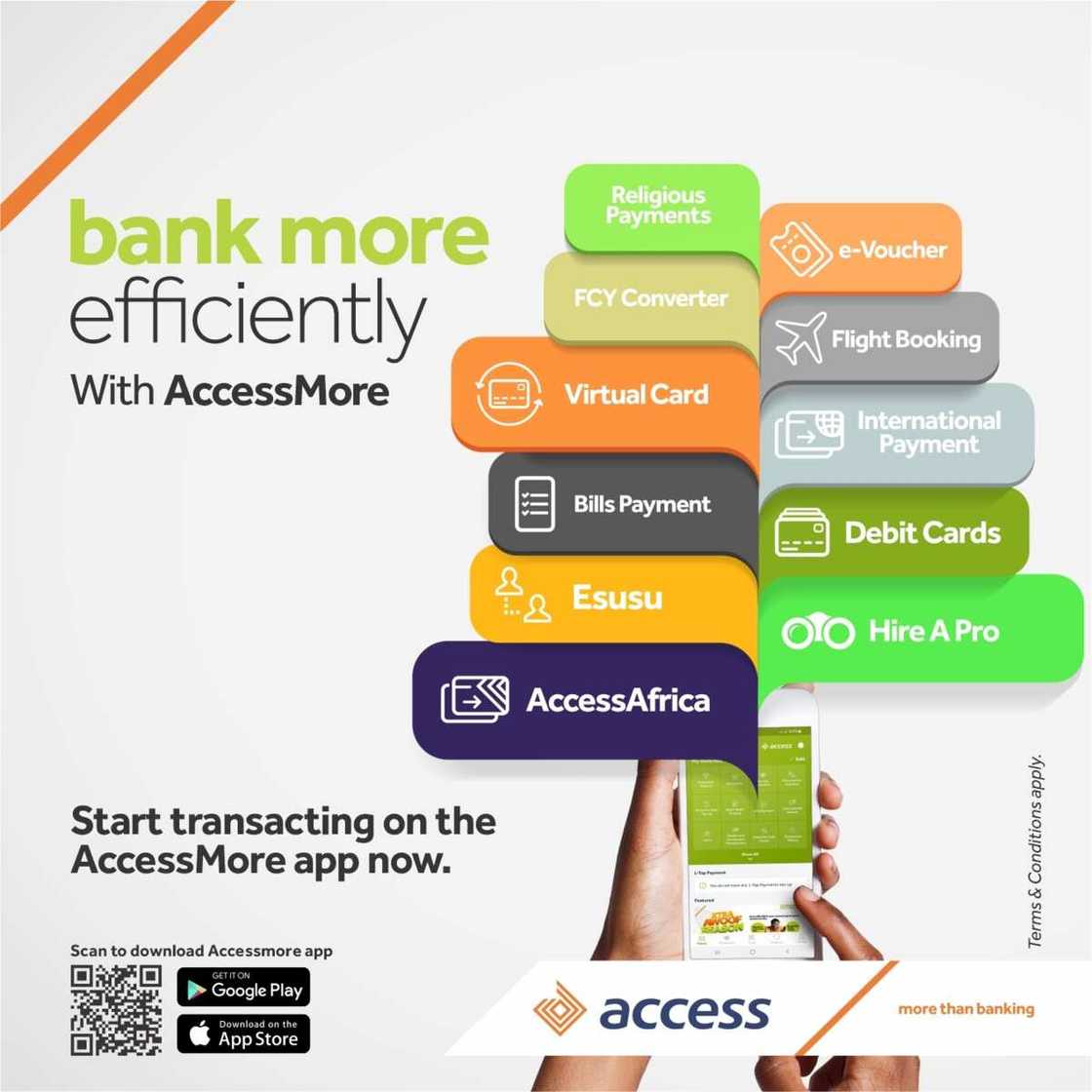 Go beyond banking, do everything and more with the AccessMore app Go beyond banking, do everything and more with the AccessMore app