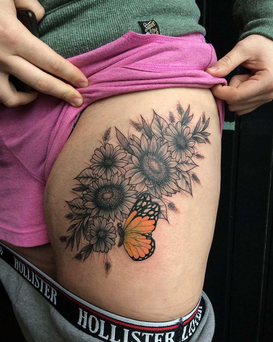 Sunflower tattoo