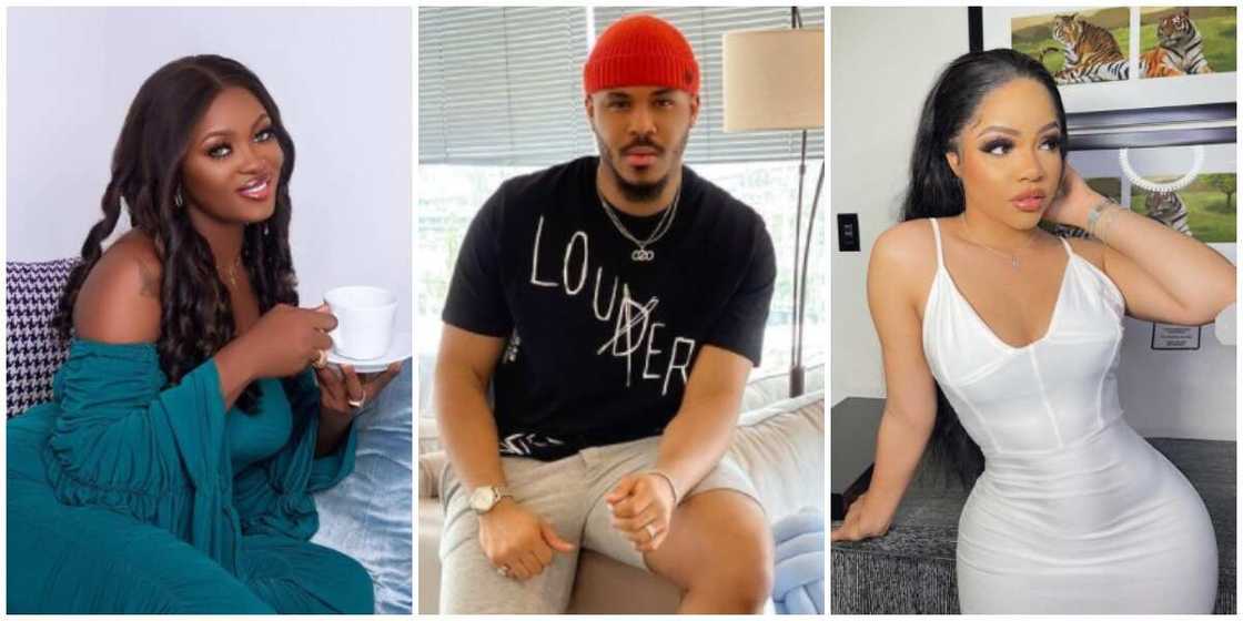 Photos of Ka3na, Ozo and Nengi. Photos of Ka3na, Ozo and Nengi.