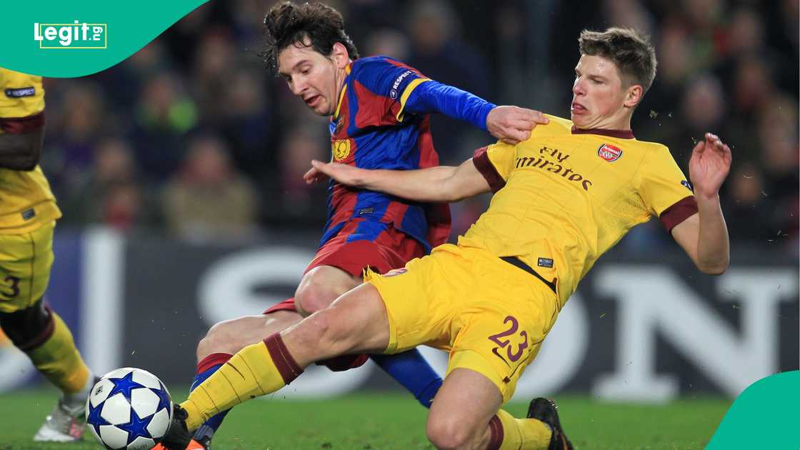 Lionel Messi, Andrey Arshavin, Barcelona, Arsenal, Ballon d'Or. Lionel Messi, Andrey Arshavin, Barcelona, Arsenal, Ballon d'Or.