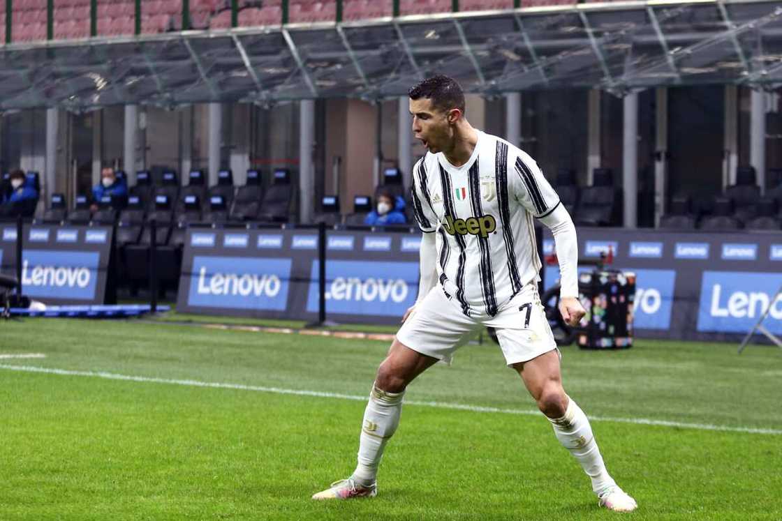 Cristiano Ronaldo in action for Juventus.