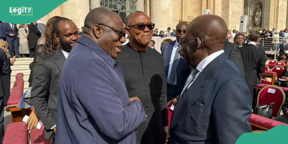 President Bola Tinubu has friendly conversation with Peter Obi, Kayode Fayemi at Pope Leo’s inauguration President Bola Tinubu has friendly conversation with Peter Obi, Kayode Fayemi at Pope Leo’s inauguration