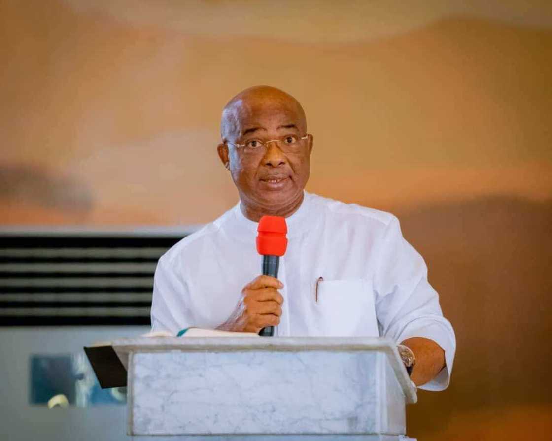 Gwamna Hope Uzodinma na jihar Imo. Gwamna Hope Uzodinma na jihar Imo.