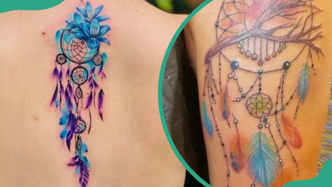 Dream Catcher feather tattoos Dream Catcher feather tattoos