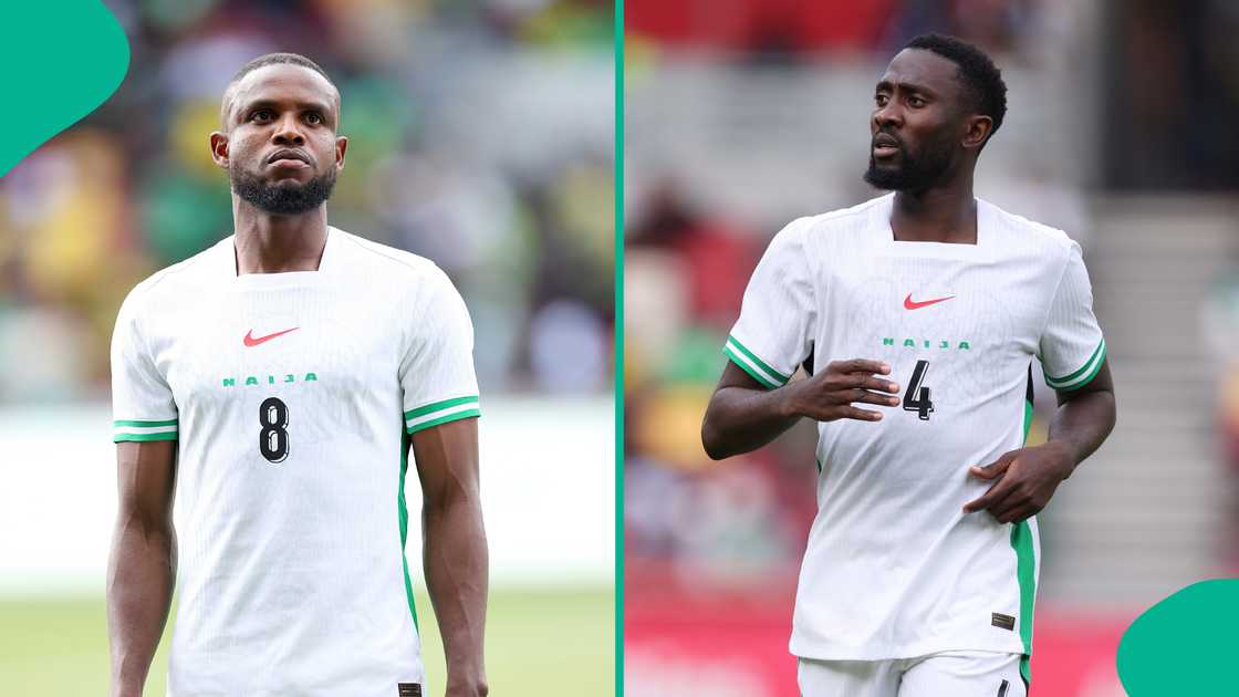 Frank Onyeka, Wilfred Ndidi, Super Eagles, Nigeria, Gtech Community Stadium, Brentford, London, Unity Cup. Frank Onyeka, Wilfred Ndidi, Super Eagles, Nigeria, Gtech Community Stadium, Brentford, London, Unity Cup.