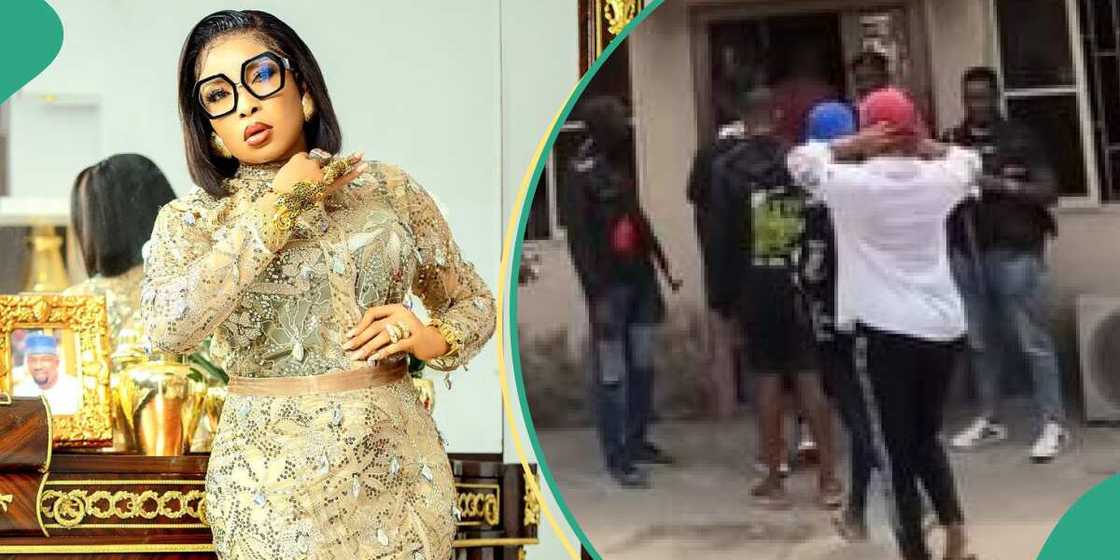 Lizzy Anjorin arrests market women over stealing allegation. Lizzy Anjorin arrests market women over stealing allegation.