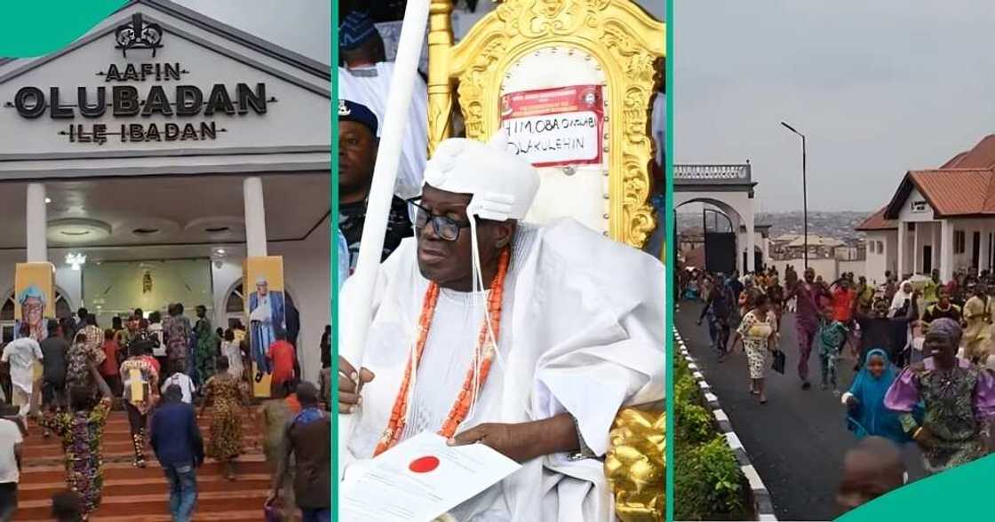 OMG! WATCH: People of Oyo State joyfully welcome new Olubadan of Ibadan, Oba Akinloye Owolabi