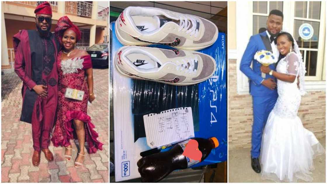 Woman surprises husband on his birthday, gifts him soft drink, new shoe, PS4 game console, photos go viral Woman surprises husband on his birthday, gifts him soft drink, new shoe, PS4 game console, photos go viral