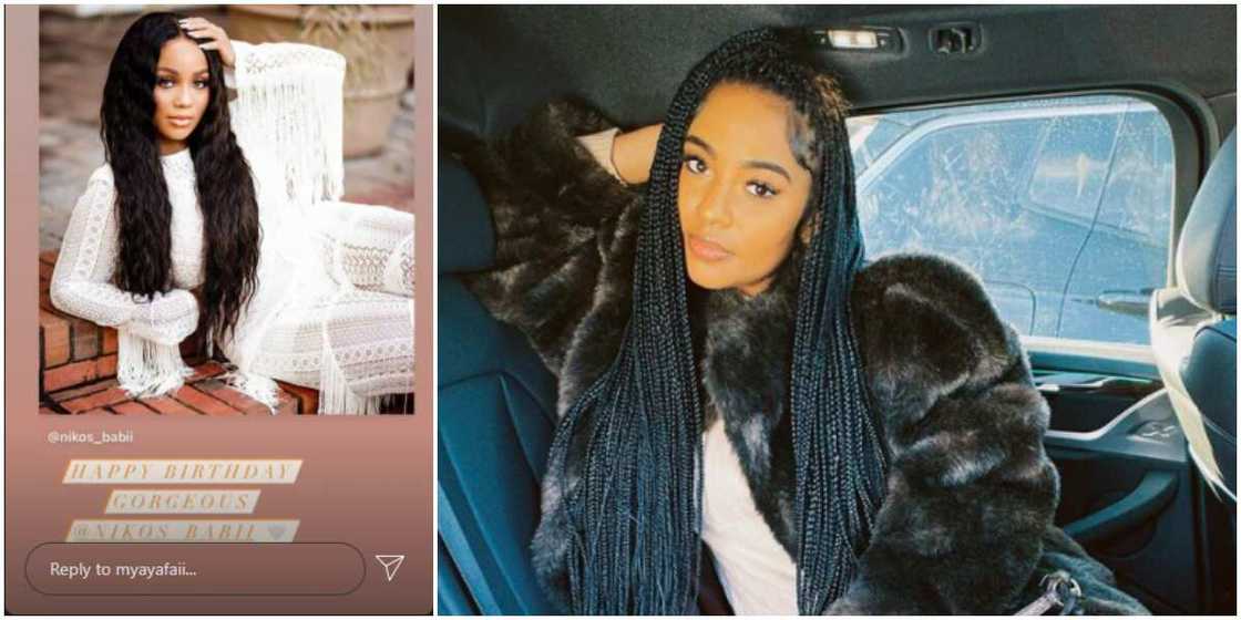 Davido's Chef Chi, second baby mama, and alleged Girlfriend, Mya Storm social media to Celebrate His Cousin