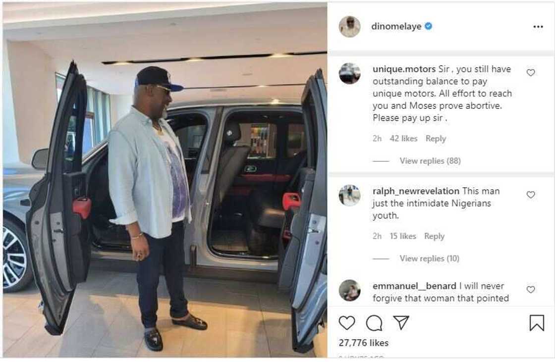 Dino Melaye: Former Senator Shows Off Rolls Royce Cullinan SUV