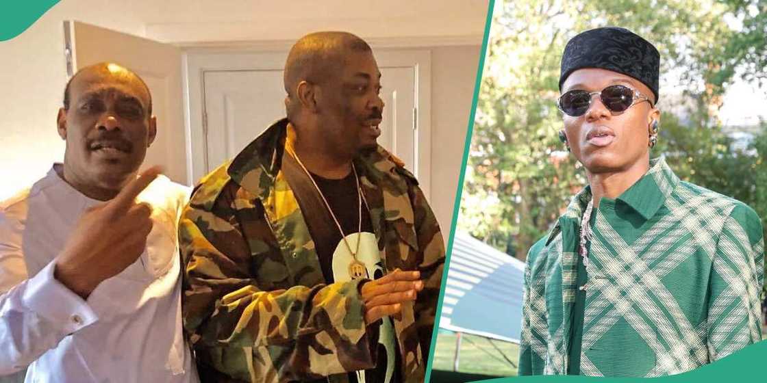 Don Jazzy's dad celebrates achievement amid Wizkid's shade Don Jazzy's dad celebrates achievement amid Wizkid's shade