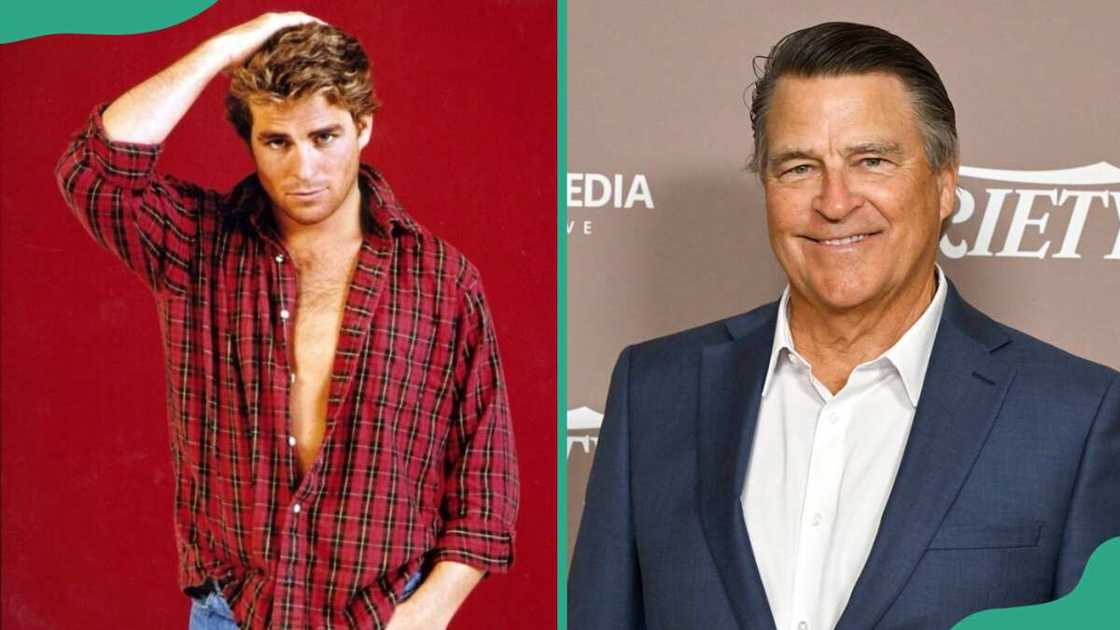 Ted McGinley in the 80s (L). The actor Ted McGinley at the Variety Spirituality and Faith in Entertainment Breakfast (R)