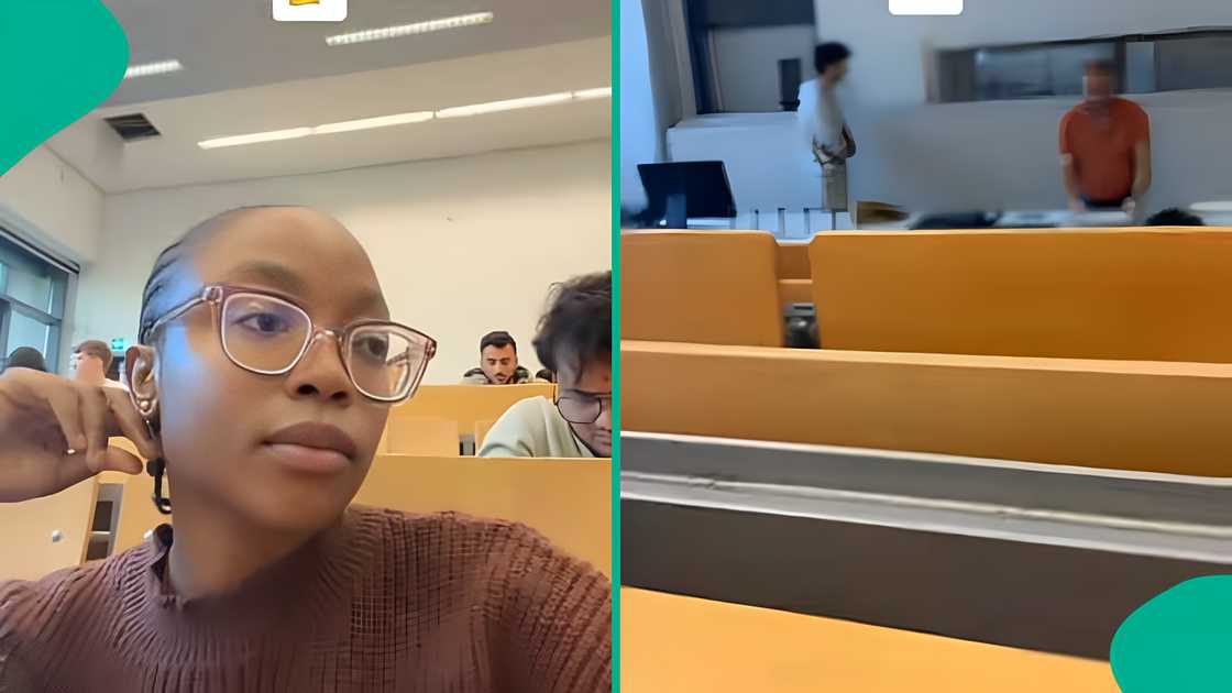 Lady shares video from first exam abroad