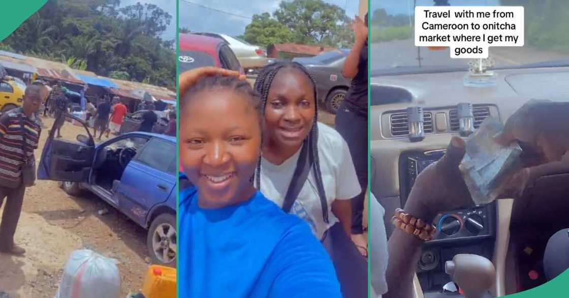 Video shows how Cameroon lady travelled to Onitsha with her friends to buy goods Video shows how Cameroon lady travelled to Onitsha with her friends to buy goods