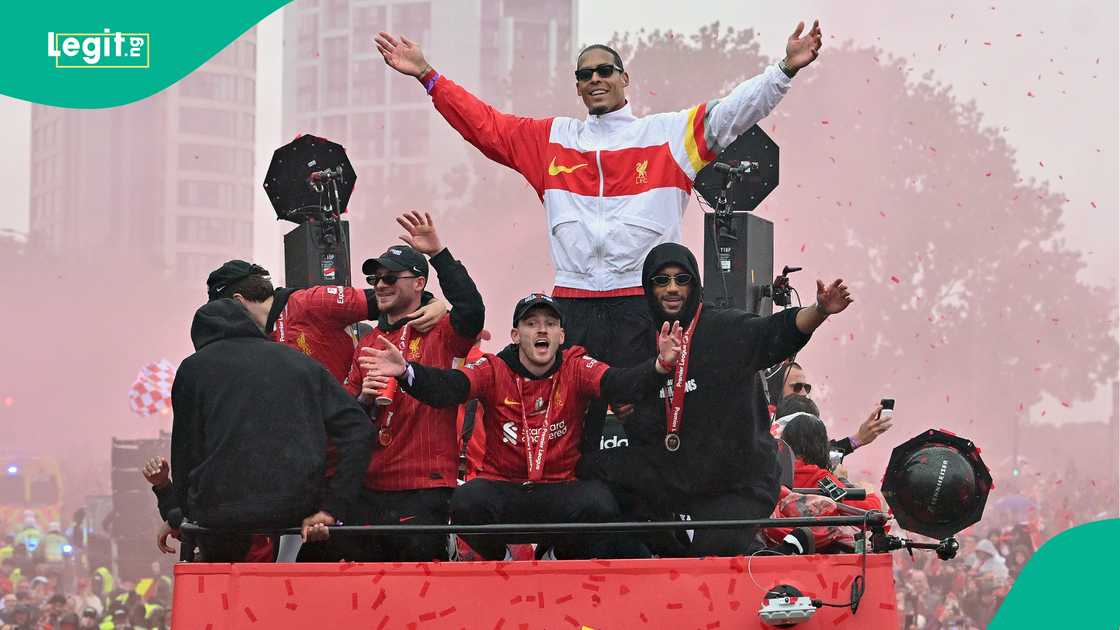 Virgil van Dijk, Liverpool, Premier League, England, Trent Alexander-Arnold. Virgil van Dijk, Liverpool, Premier League, England, Trent Alexander-Arnold.