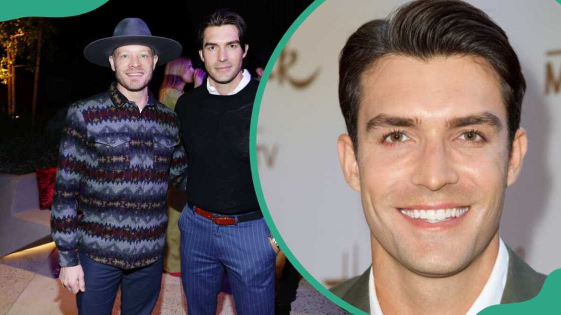 Jacob Jules Villere and Peter Porte attend A Night of Pride with GLAAD and NFL in Los Angeles, California (L). Peter Porte at the 2017 Summer TCA Tour-Hallmark Channel And Hallmark Movies And Mysteries (R). Jacob Jules Villere and Peter Porte attend A Night of Pride with GLAAD and NFL in Los Angeles, California (L). Peter Porte at the 2017 Summer TCA Tour-Hallmark Channel And Hallmark Movies And Mysteries (R).