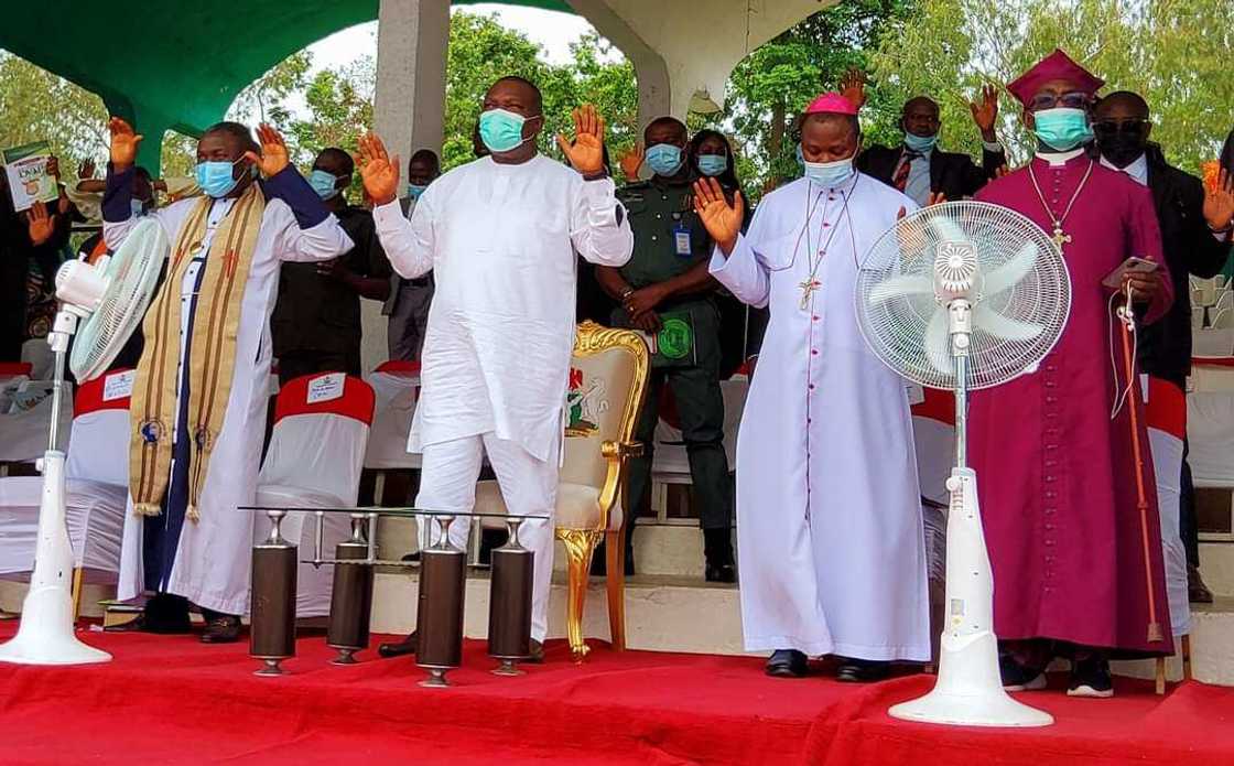 Enugu Rally: Gov Ugwuanyi, CAN Pray for Nation’s Peace, Security