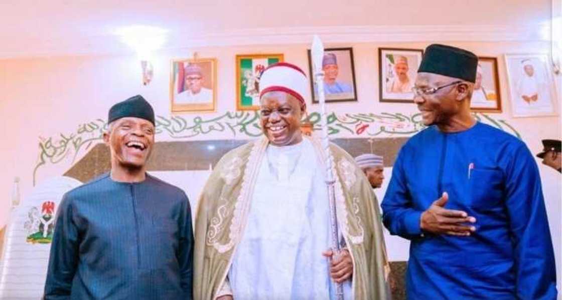 Osinbajo and Emir of Lafia