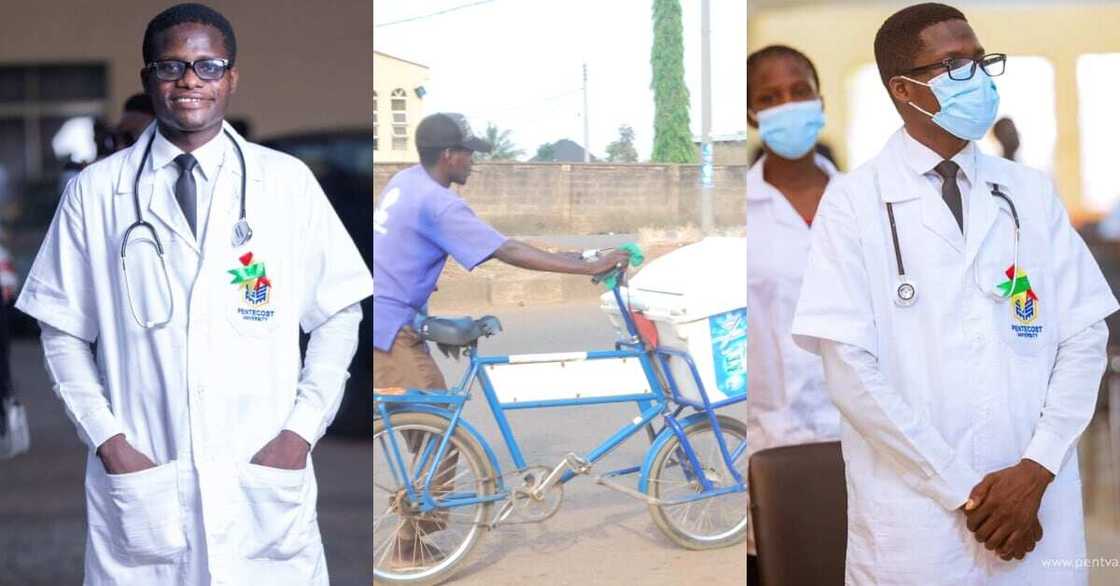 Man who used to sell yoghurt on street makes it to Pentecost University in Accra