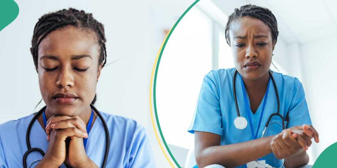 Nigerian nurse sacked in the UK over prayer. Nigerian nurse sacked in the UK over prayer.